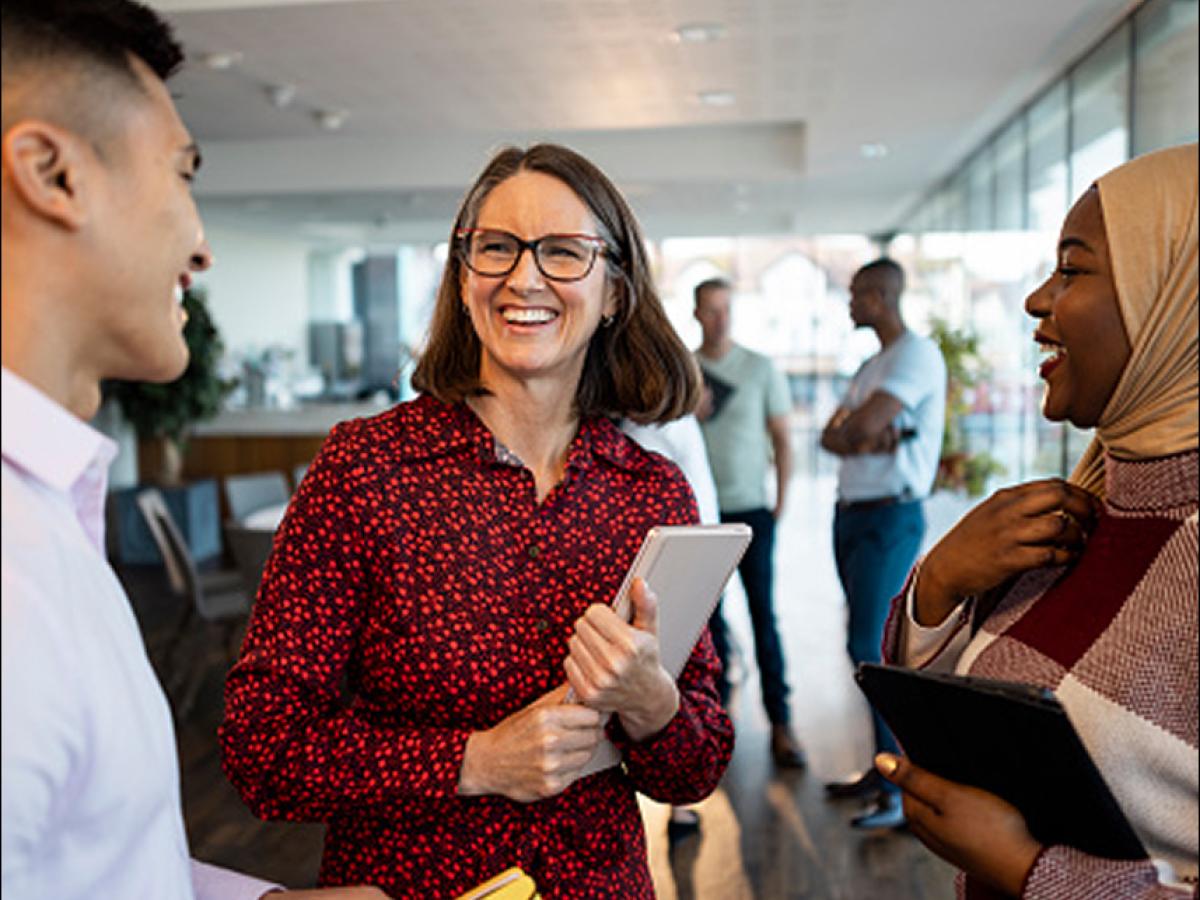 People at a conference